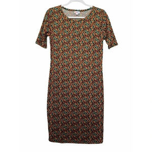 LulaRoe Julia Geometric Print Boho‎ Dress Size Small NEW